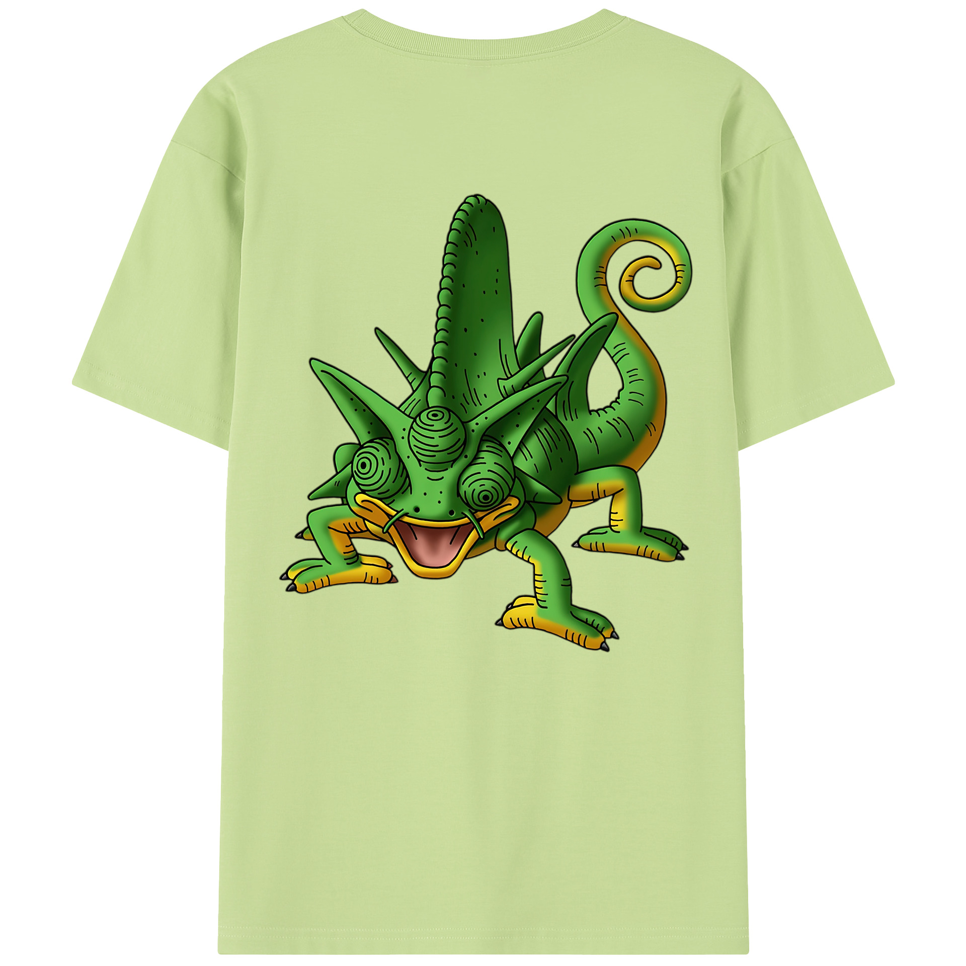 （画像用） ドラゴンクエスト Doragon Kuesuto Dragon Quest 綿100％半袖Tシャツ（背面プリント）